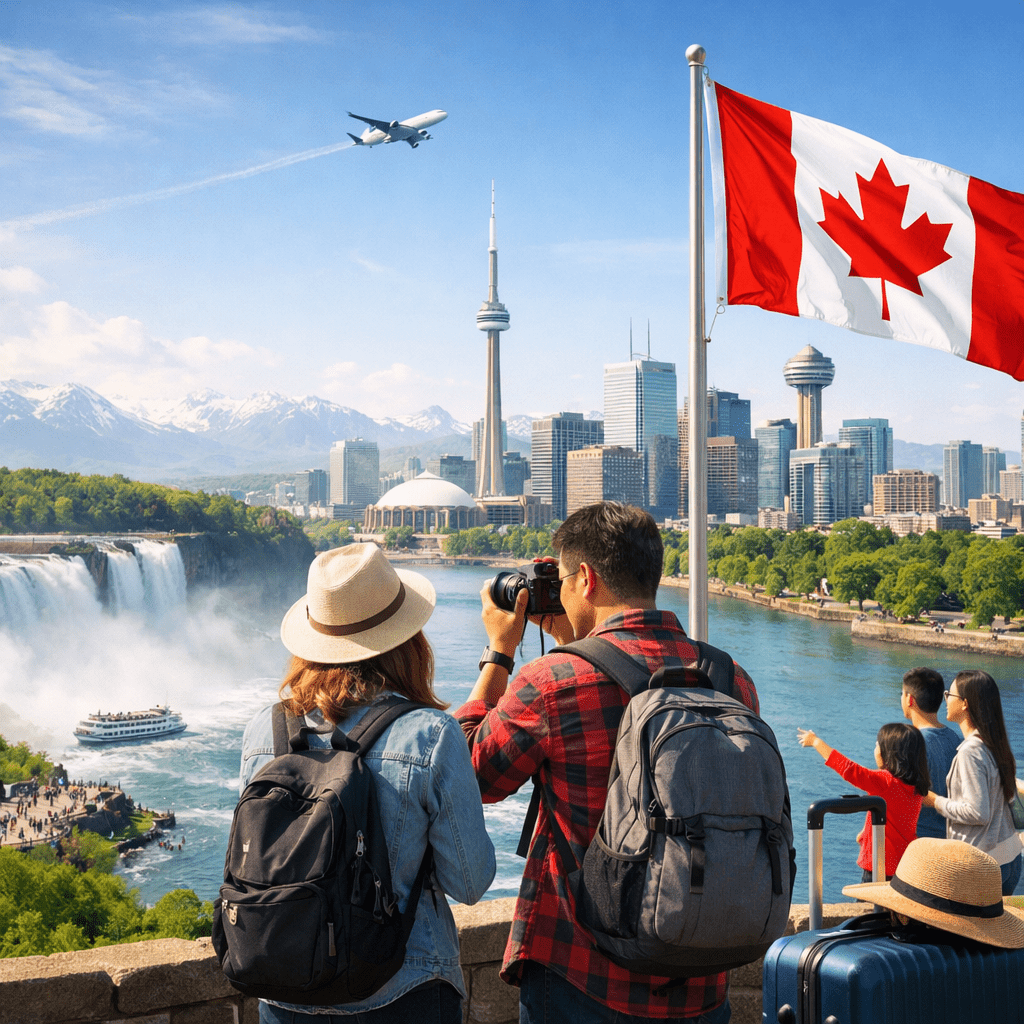 Visitors to Canada