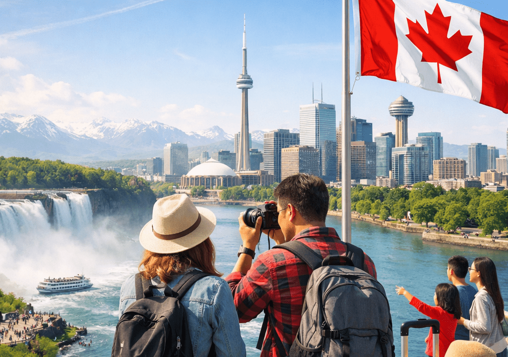 Visitors to Canada