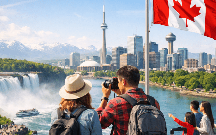 Visitors to Canada